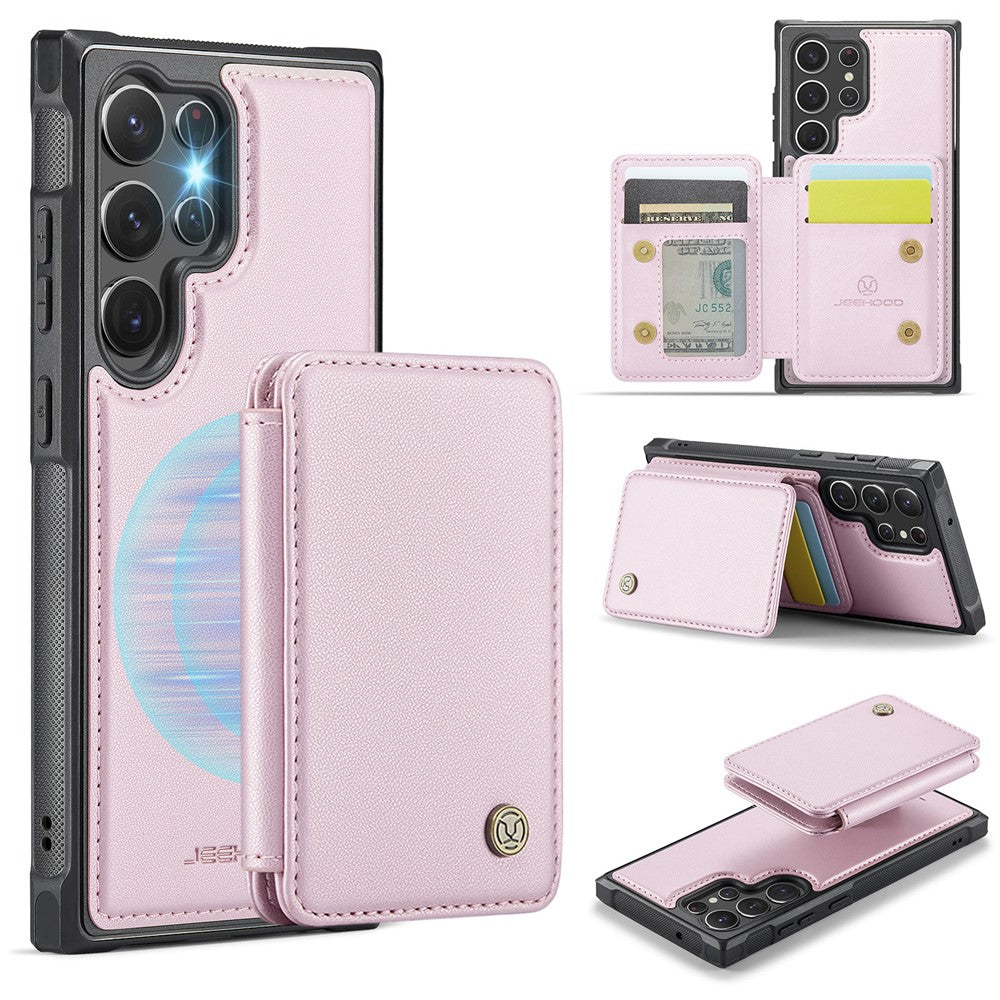 Galaxy S23 Ultra Leder-Handyhülle – Mit abnehmbarer magnetische Kartentasche