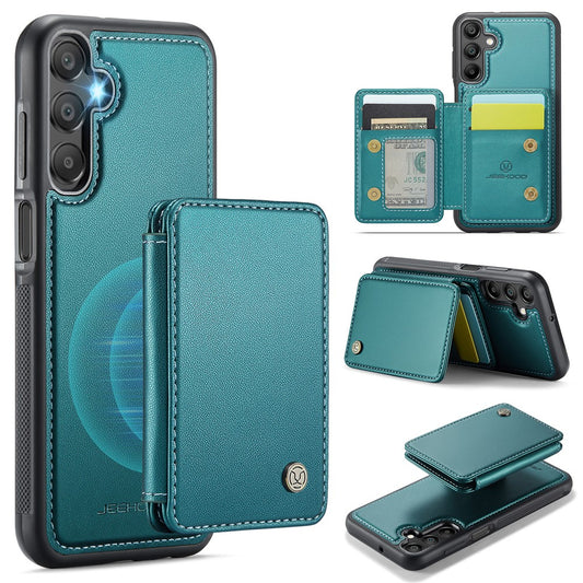 Galaxy A15 4G/5G Leder-Handyhülle – Mit abnehmbarer magnetische Kartentasche