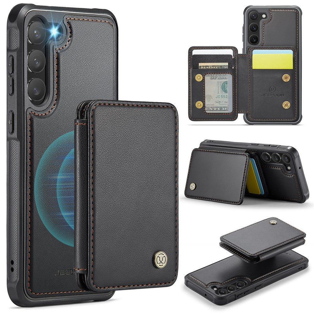 Galaxy S23 Leder-Handyhülle – Mit abnehmbarer magnetische Kartentasche