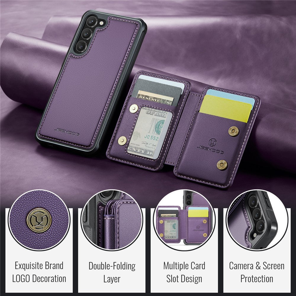 Galaxy S23 Leder-Handyhülle – Mit abnehmbarer magnetische Kartentasche