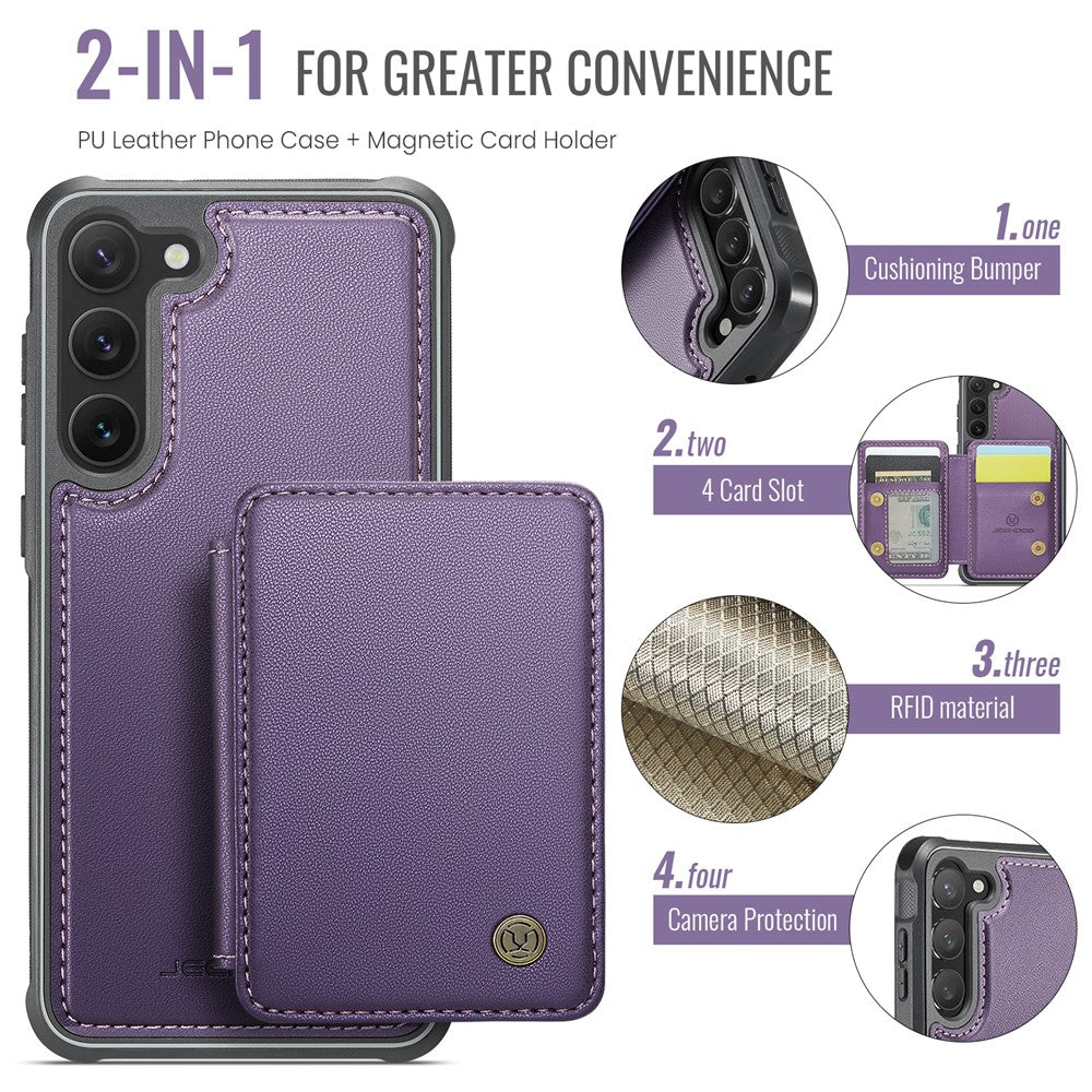 Galaxy S23 Leder-Handyhülle – Mit abnehmbarer magnetische Kartentasche