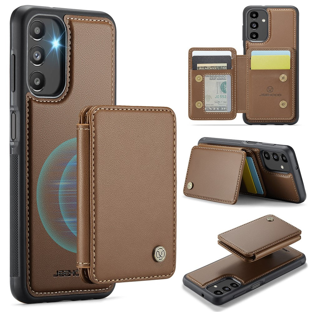 Galaxy A13 5G Leder-Handyhülle – Mit abnehmbarer magnetische Kartentasche