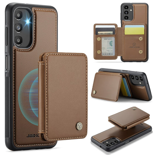 Galaxy A13 5G Leder-Handyhülle – Mit abnehmbarer magnetische Kartentasche