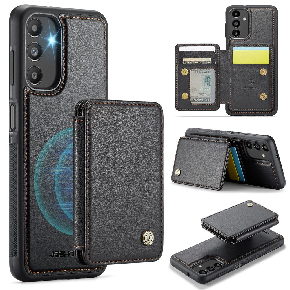 Galaxy A13 5G Leder-Handyhülle – Mit abnehmbarer magnetische Kartentasche
