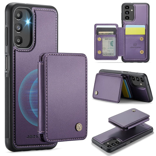 Galaxy A13 5G Leder-Handyhülle – Mit abnehmbarer magnetische Kartentasche