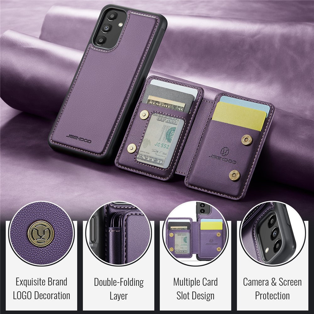 Galaxy A13 5G Leder-Handyhülle – Mit abnehmbarer magnetische Kartentasche