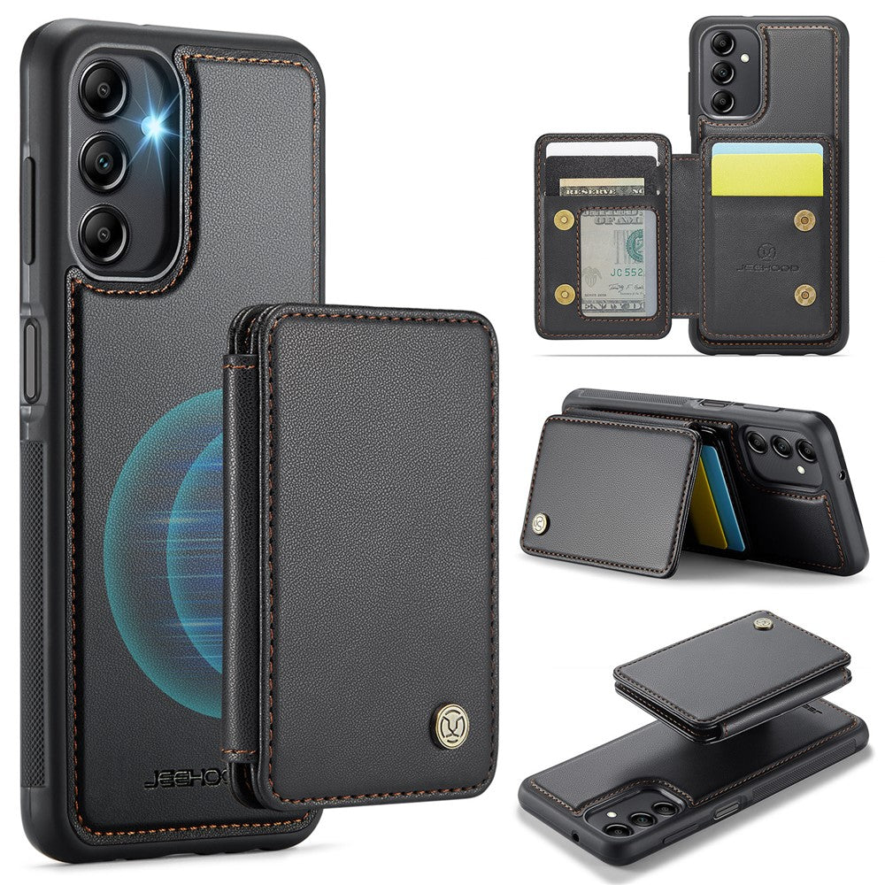 Galaxy A14 4G/5G Leder-Handyhülle – Mit abnehmbarer magnetische Kartentasche