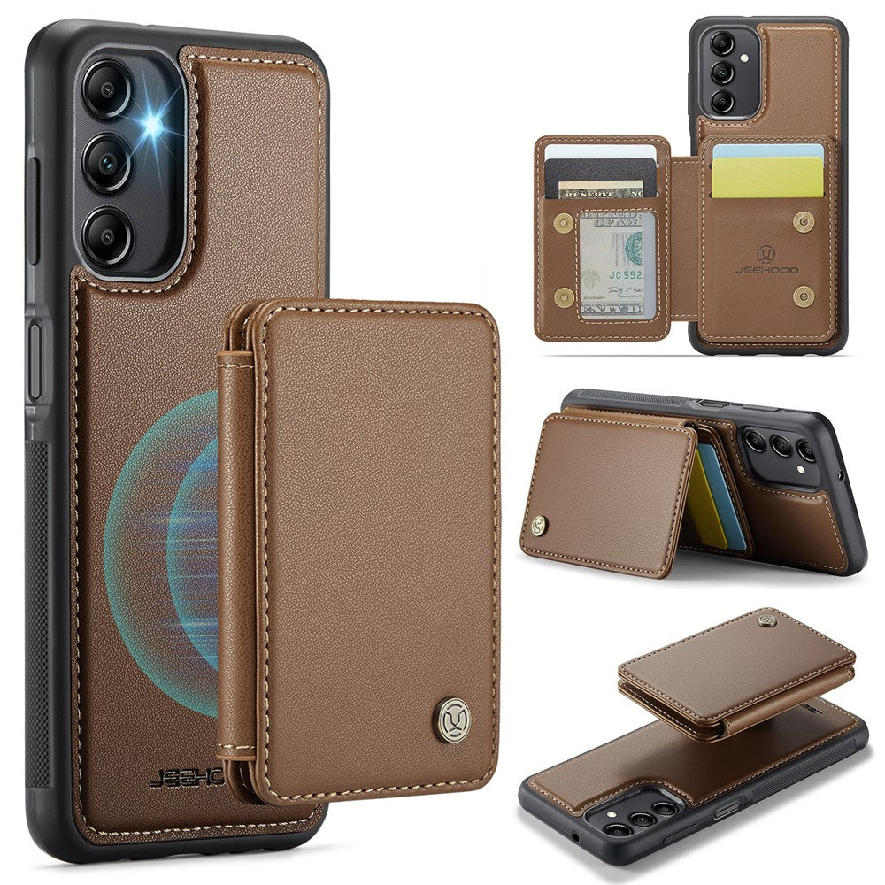 Galaxy A14 4G/5G Leder-Handyhülle – Mit abnehmbarer magnetische Kartentasche