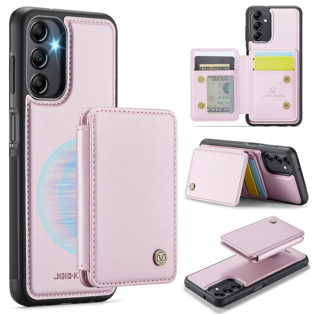 Galaxy A14 4G/5G Leder-Handyhülle – Mit abnehmbarer magnetische Kartentasche
