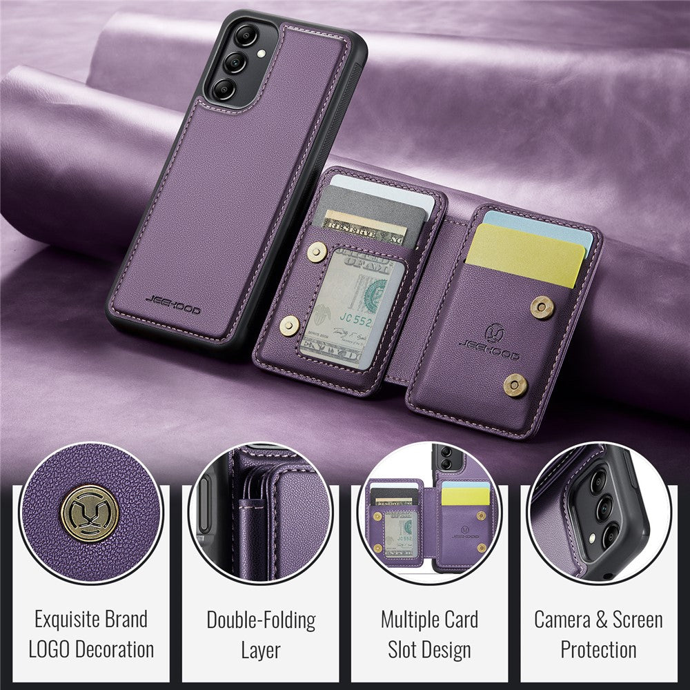 Galaxy A14 4G/5G Leder-Handyhülle – Mit abnehmbarer magnetische Kartentasche