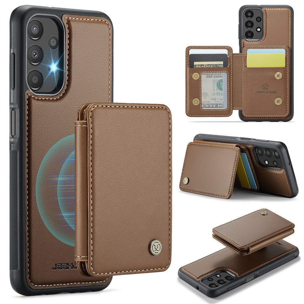 Galaxy A13 4G Leder-Handyhülle – Mit abnehmbarer magnetische Kartentasche