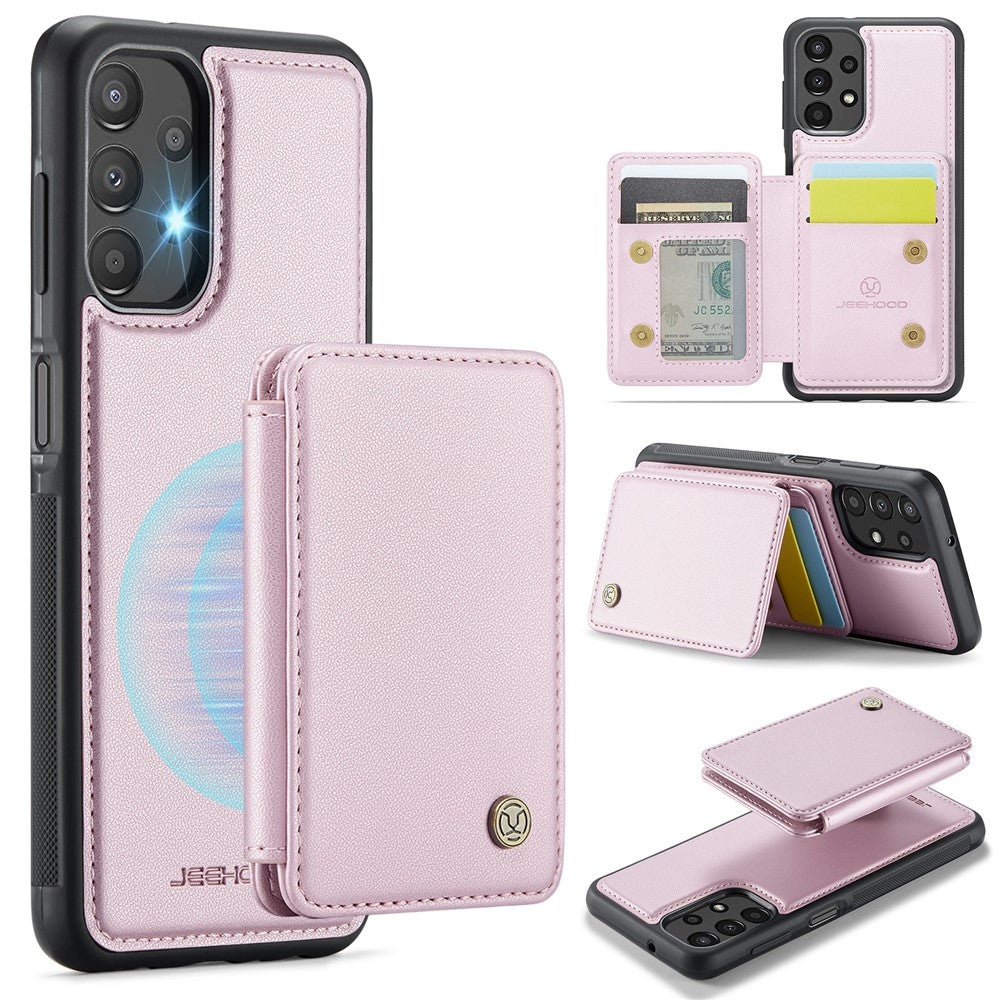Galaxy A13 4G Leder-Handyhülle – Mit abnehmbarer magnetische Kartentasche