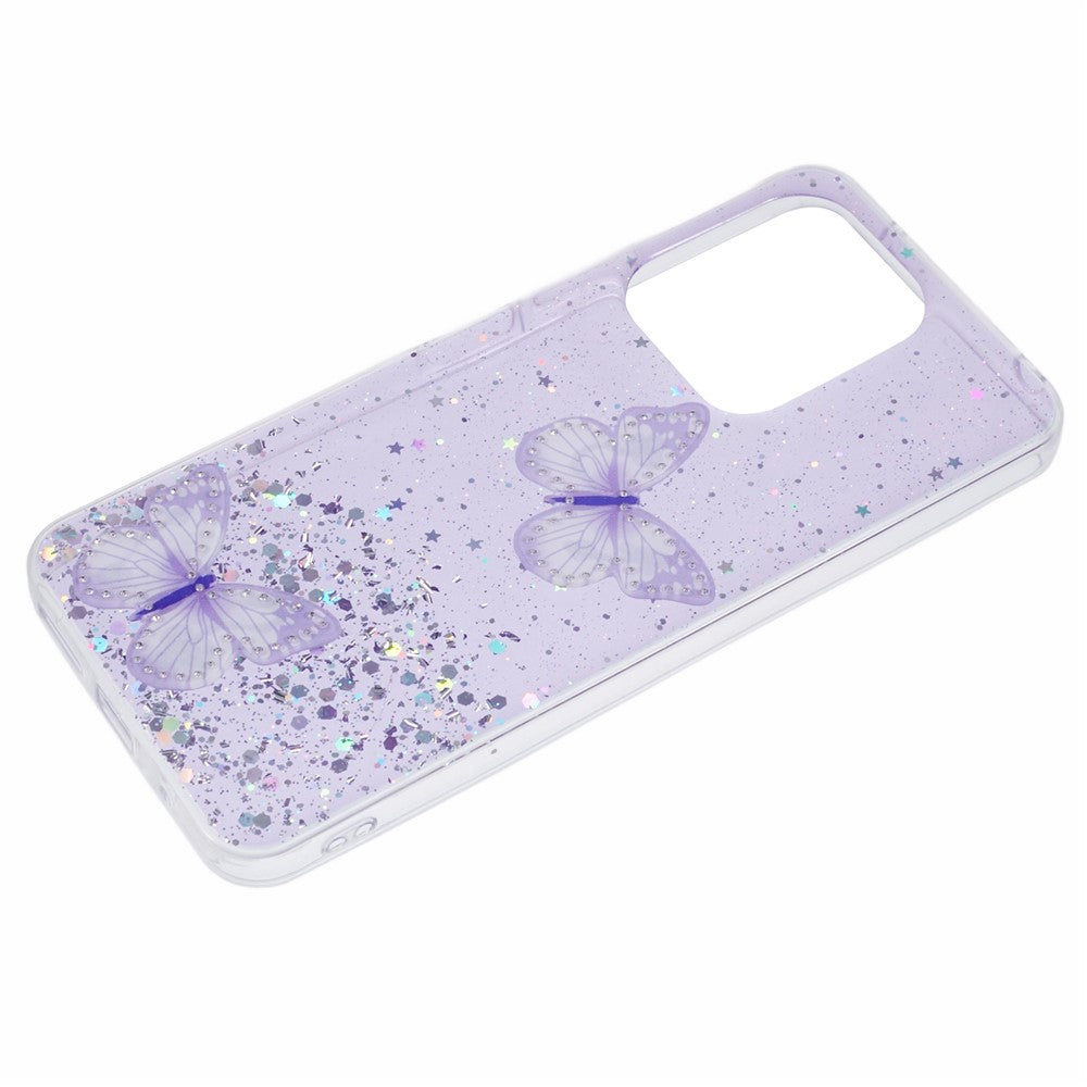 AW Series For Xiaomi Redmi 13 5G  /  13 4G Case Epoxy PVC Butterfly TPU Aesthetics Phone Cover