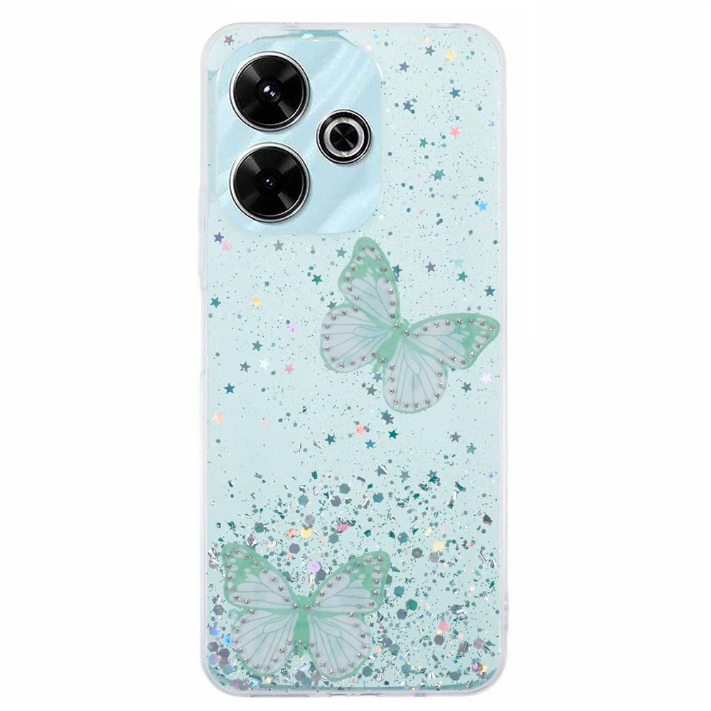 AW Series For Xiaomi Redmi 13 5G  /  13 4G Case Epoxy PVC Butterfly TPU Aesthetics Phone Cover