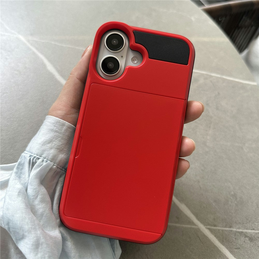 iPhone 16 Schiebekartensteckplatz-Hülle – Mit Kratzfestem Design