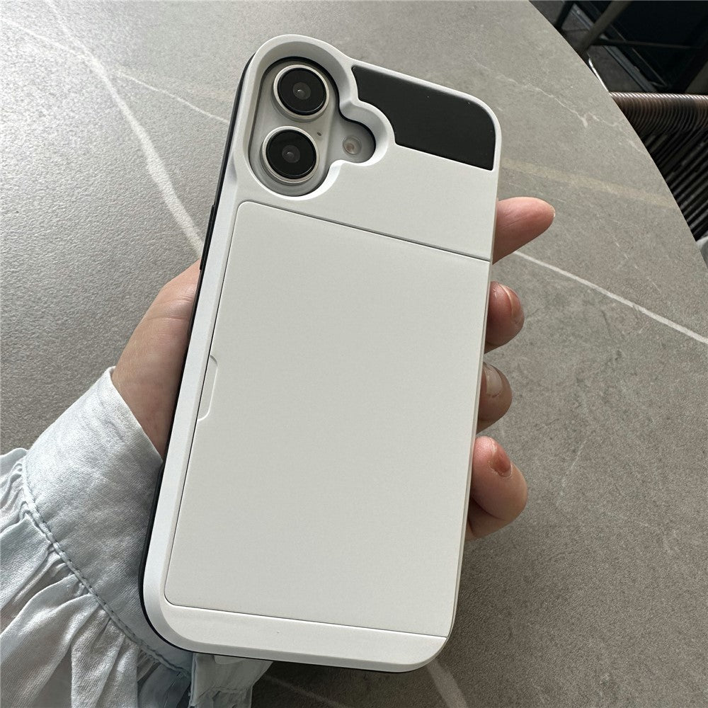 iPhone 16 Schiebekartensteckplatz-Hülle – Mit Kratzfestem Design