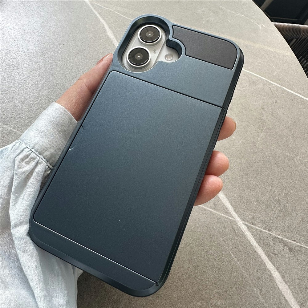 iPhone 16 Schiebekartensteckplatz-Hülle – Mit Kratzfestem Design