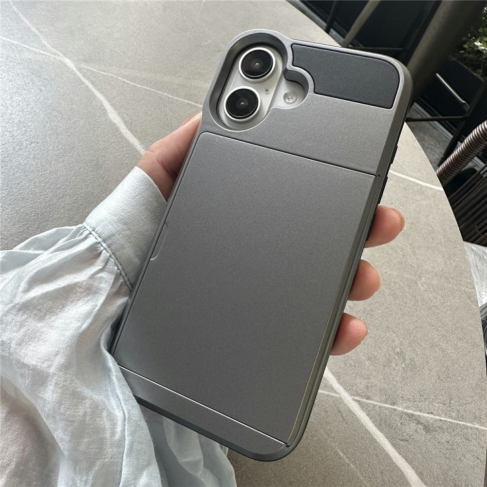 iPhone 16 Schiebekartensteckplatz-Hülle – Mit Kratzfestem Design