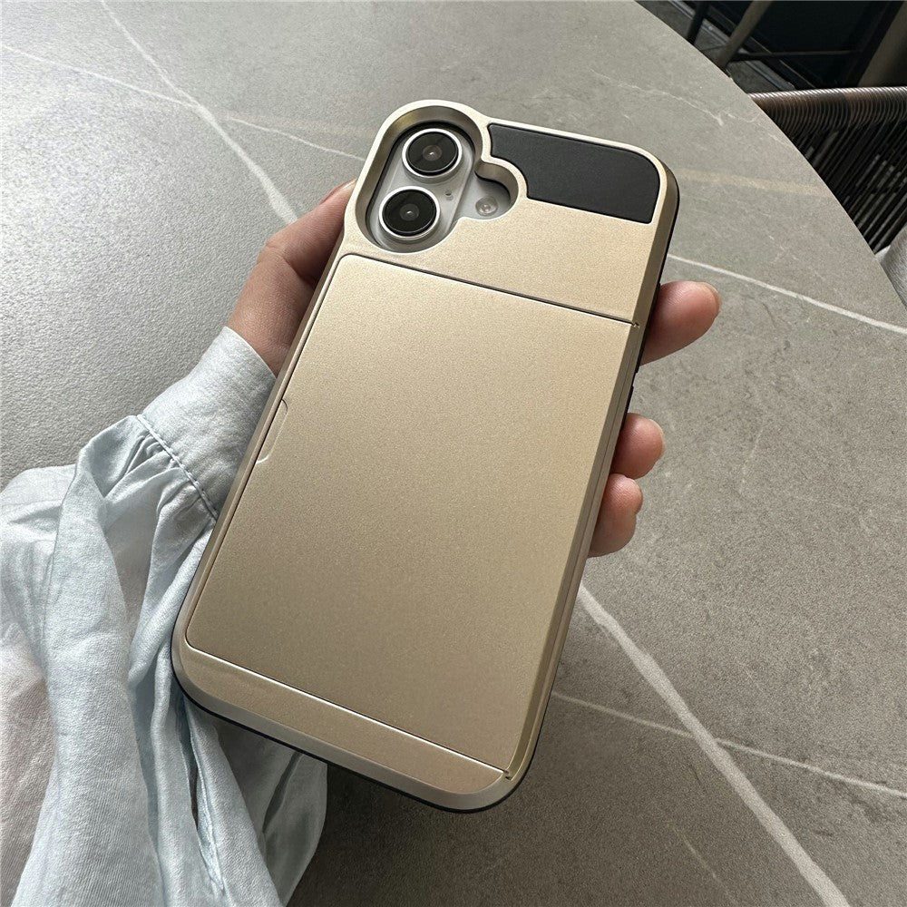 iPhone 16 Schiebekartensteckplatz-Hülle – Mit Kratzfestem Design