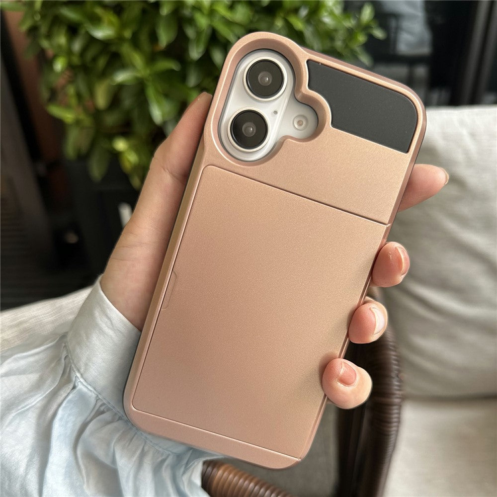 iPhone 16 Schiebekartensteckplatz-Hülle – Mit Kratzfestem Design