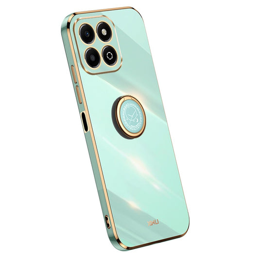Honor X6b 4G Handyhülle – Galvanisierte TPU-Rückseite, kratzfest, mit Ringständer
