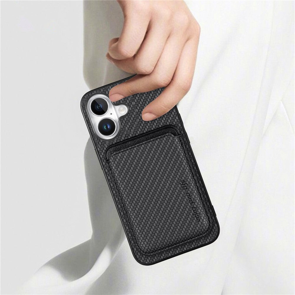 iPhone 16 Schutzhülle – Magnetische abnehmbare Kartenhalter-Rückseite