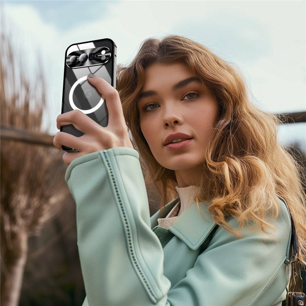 Pixel 9 Pro Magnetische Hülle mit Metallkante & Kameraschutz