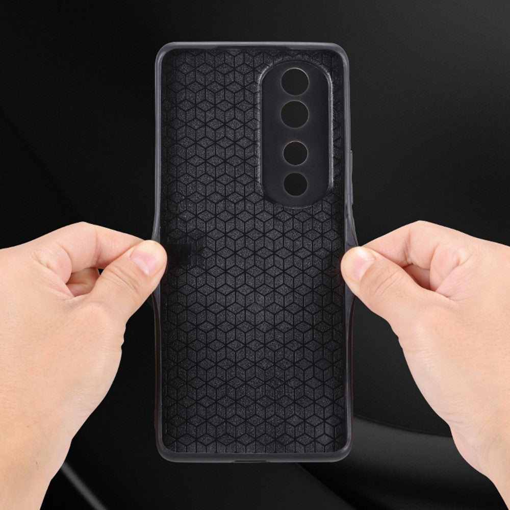 AZNS Anti-scratch Slim Cell Phone Case for Honor 70 5G, Imprinted Pattern PU Leather Coated TPU Back Cover
