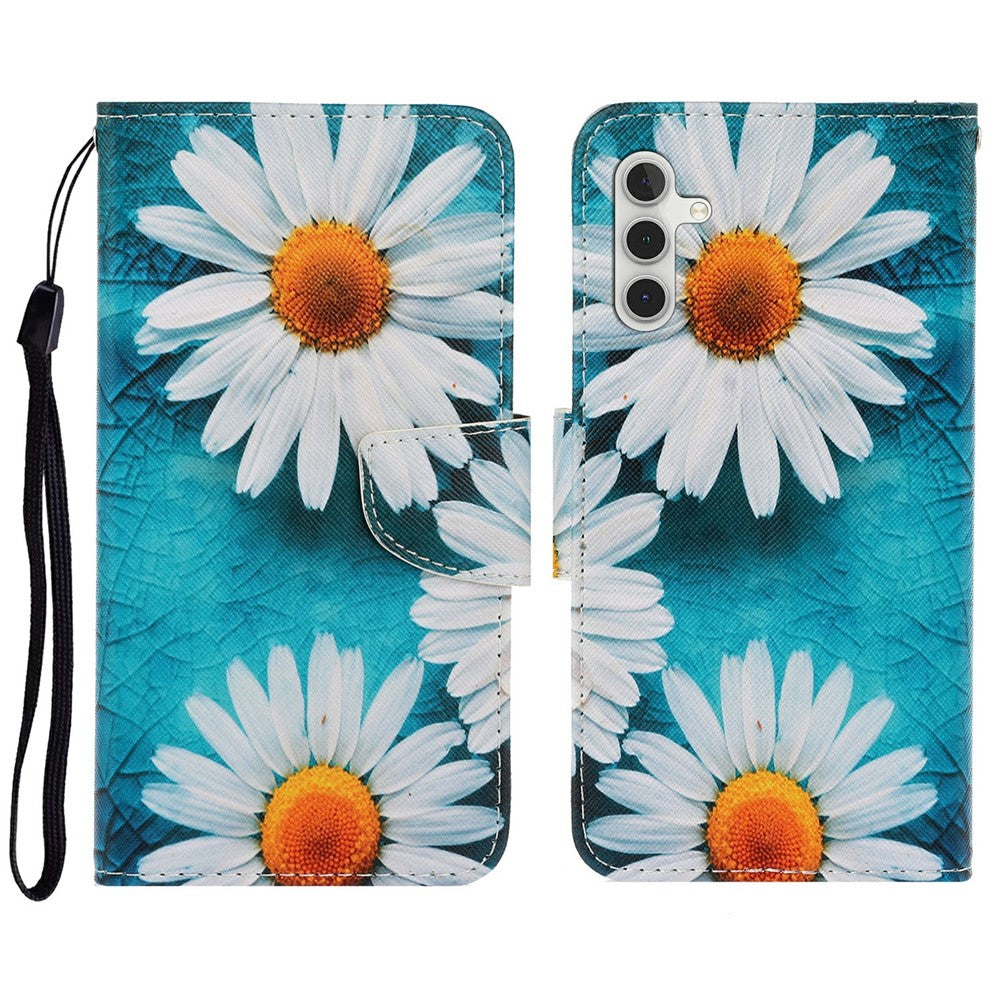 Galaxy A26 5G / A16 5G/4G Wallet-Hülle – Musterdruck, mit Ständer & Riemen