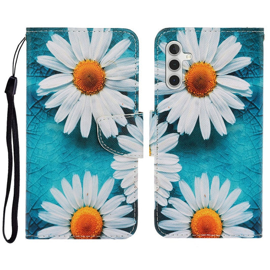 Galaxy A26 5G / A16 5G/4G Wallet-Hülle – Musterdruck, mit Ständer & Riemen
