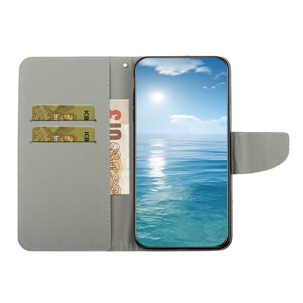 Galaxy A26 5G / A16 5G/4G Wallet-Hülle – Musterdruck, mit Ständer & Riemen