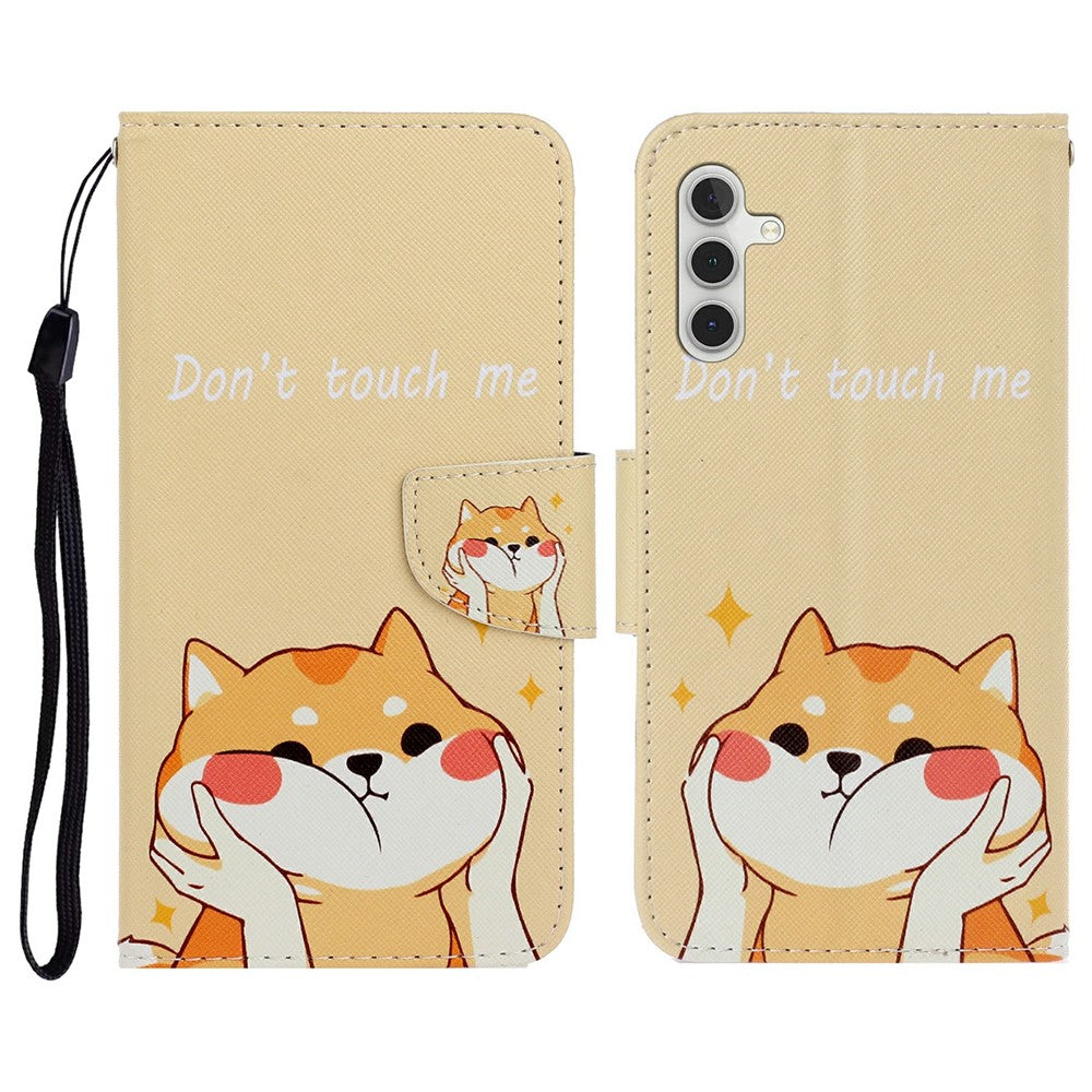 Galaxy A26 5G / A16 5G/4G Wallet-Hülle – Musterdruck, mit Ständer & Riemen