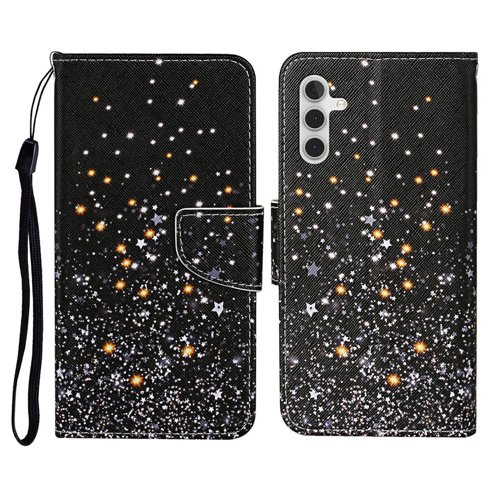 Galaxy A26 5G / A16 5G/4G Wallet-Hülle – Musterdruck, mit Ständer & Riemen