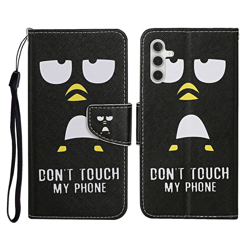 Galaxy A26 5G / A16 5G/4G Wallet-Hülle – Musterdruck, mit Ständer & Riemen