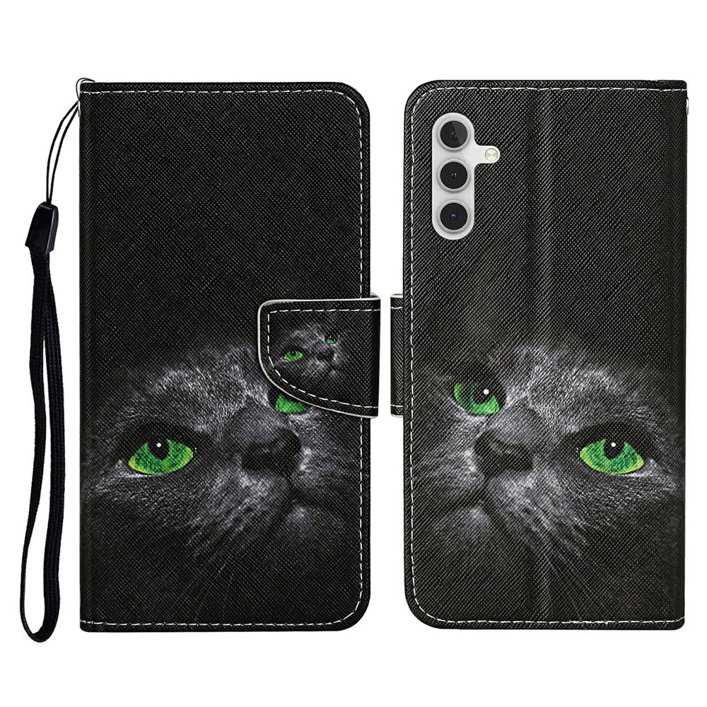 Galaxy A26 5G / A16 5G/4G Wallet-Hülle – Musterdruck, mit Ständer & Riemen