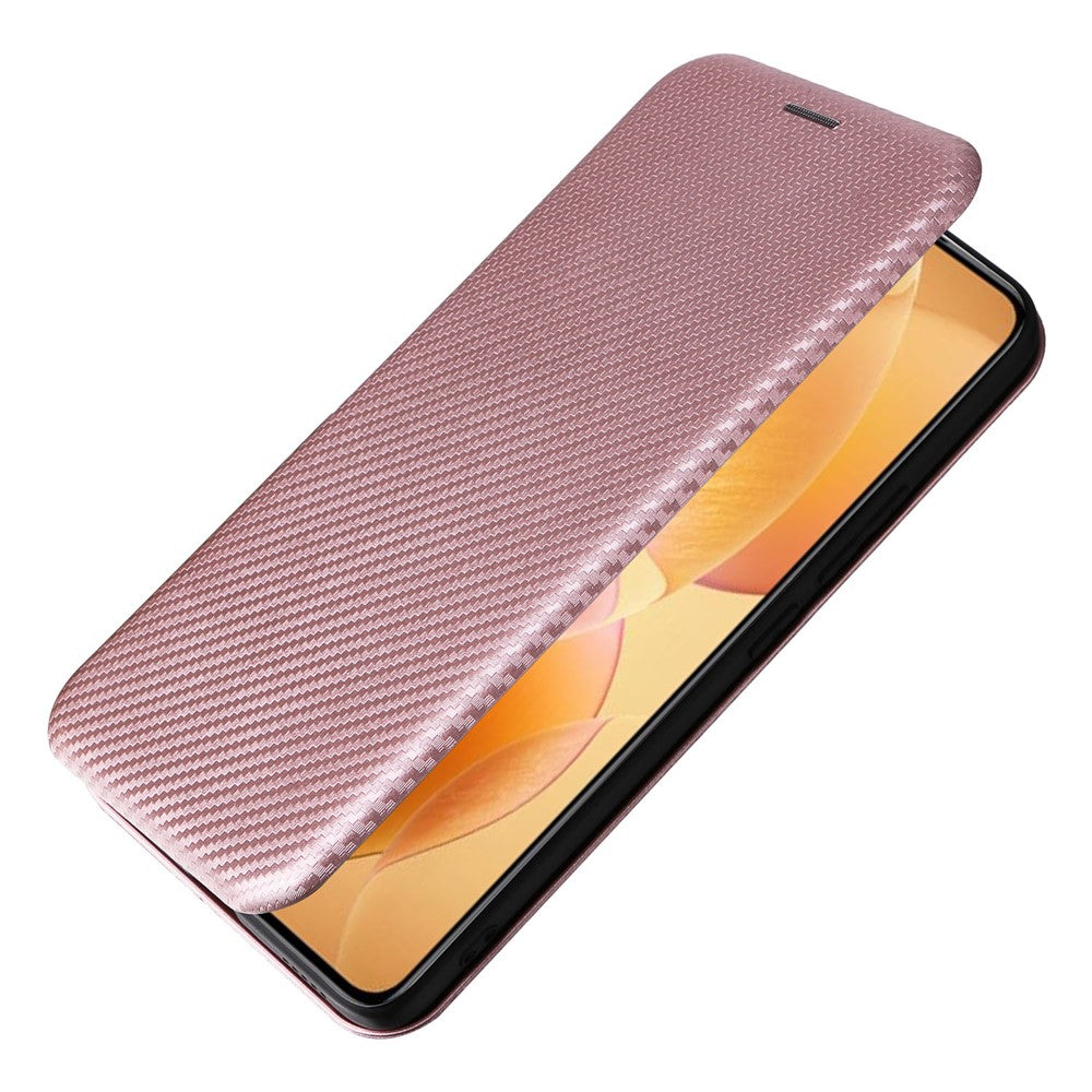 For Xiaomi 14T Pro Case Carbon Fiber Texture Drop-Proof PU Leather Phone Cover