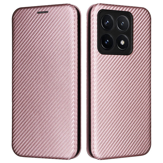 Xiaomi 14T Handyhülle – aus sturzsicherem PU-Leder mit Kohlefaser-Textur