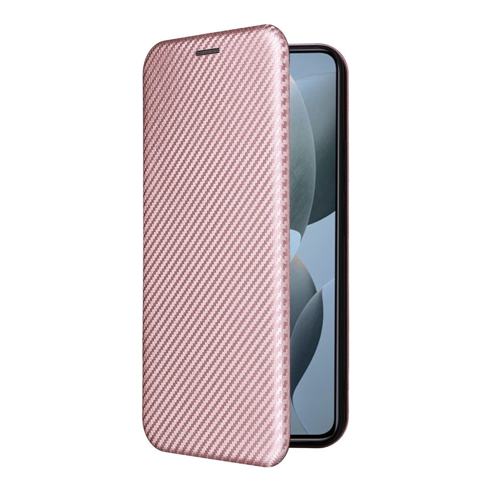 For Xiaomi 14T Case Carbon Fiber Texture Drop-Proof PU Leather Phone Cover
