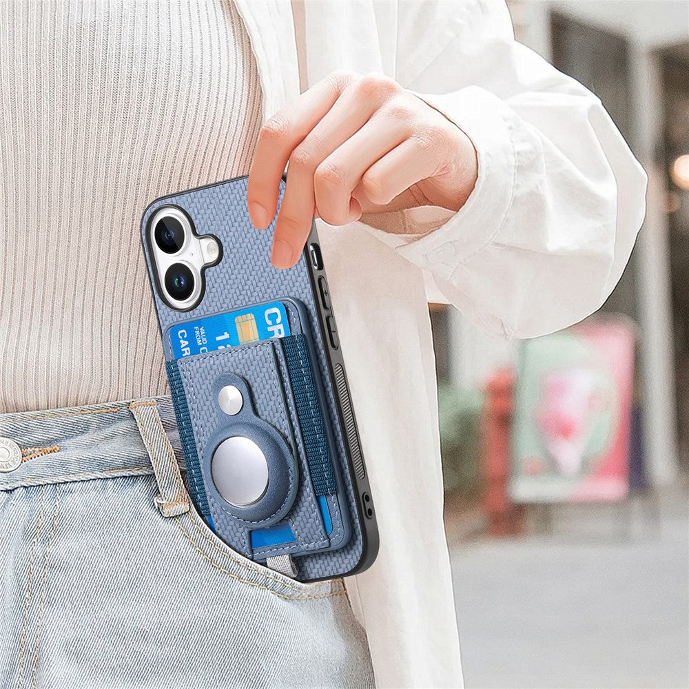 iPhone 16 Abnehmbare-Hülle – Kompatibel Mit MagSafe Mit AirTag-Halter