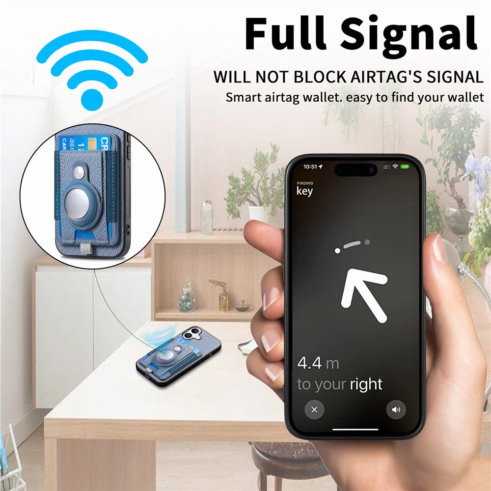 iPhone 16 Abnehmbare-Hülle – Kompatibel Mit MagSafe Mit AirTag-Halter