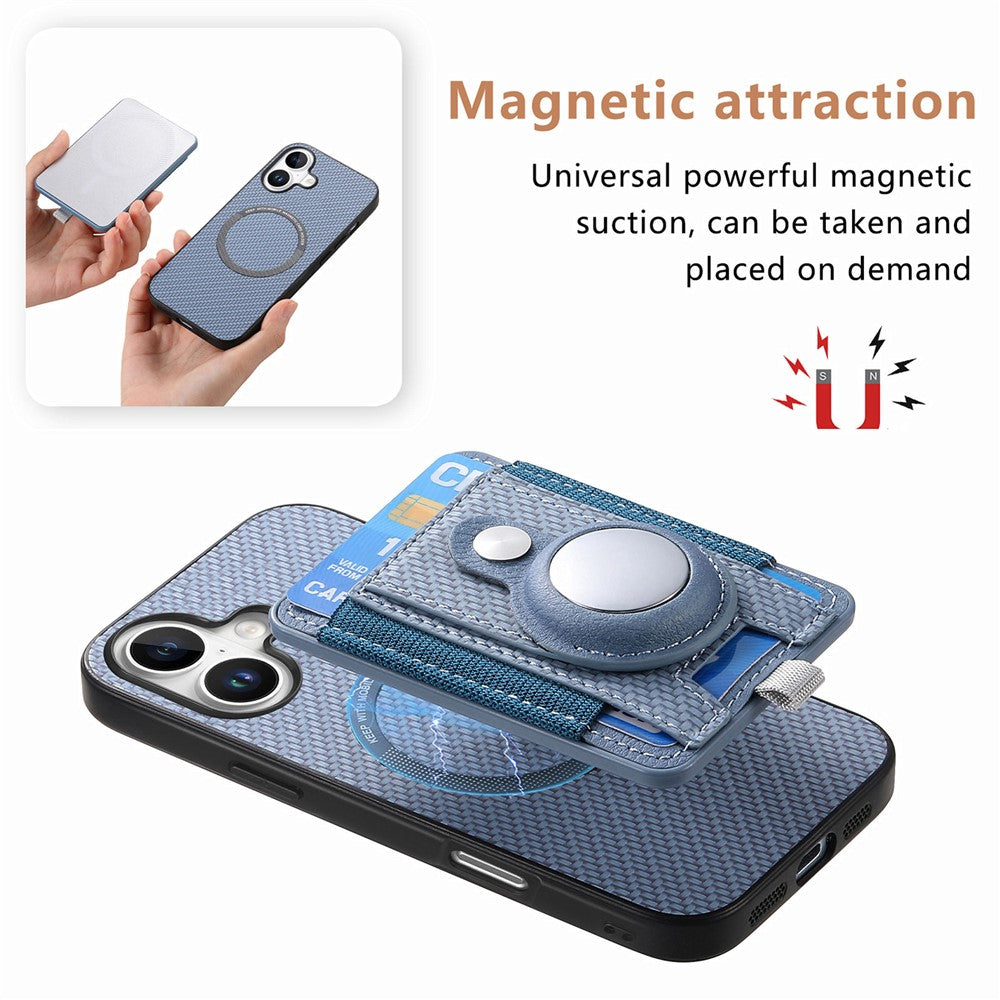 iPhone 16 Abnehmbare-Hülle – Kompatibel Mit MagSafe Mit AirTag-Halter