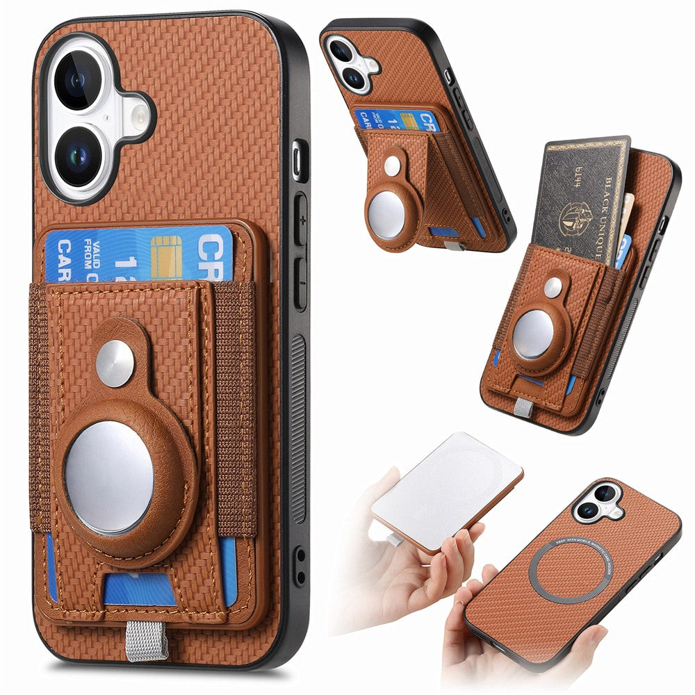 iPhone 16 Abnehmbare-Hülle – Kompatibel Mit MagSafe Mit AirTag-Halter