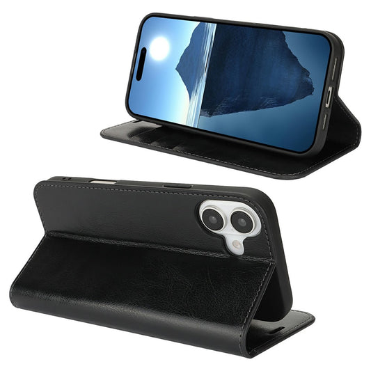 iPhone 16 Echtleder-Hülle mit Kartenfach