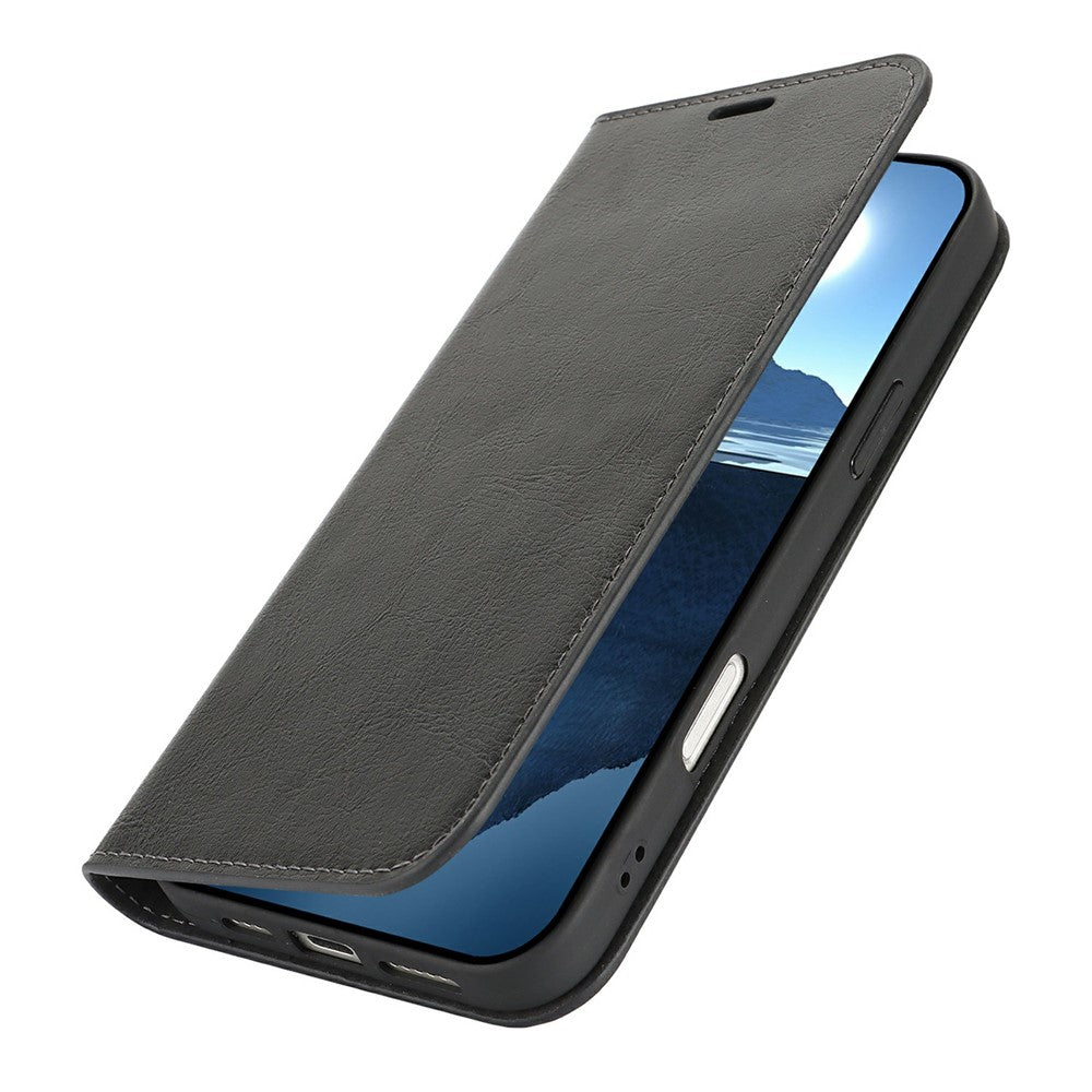 iPhone 16 Pro Max Echtleder-Hülle mit Kartenfach