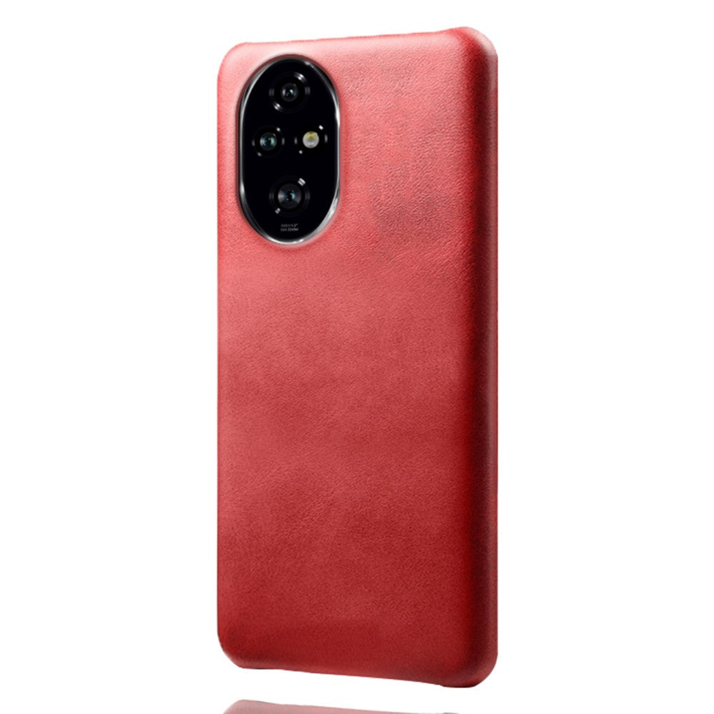 For Honor 200 Pro 5G Case Calf Texture PU Leather Hard PC Protective Phone Cover