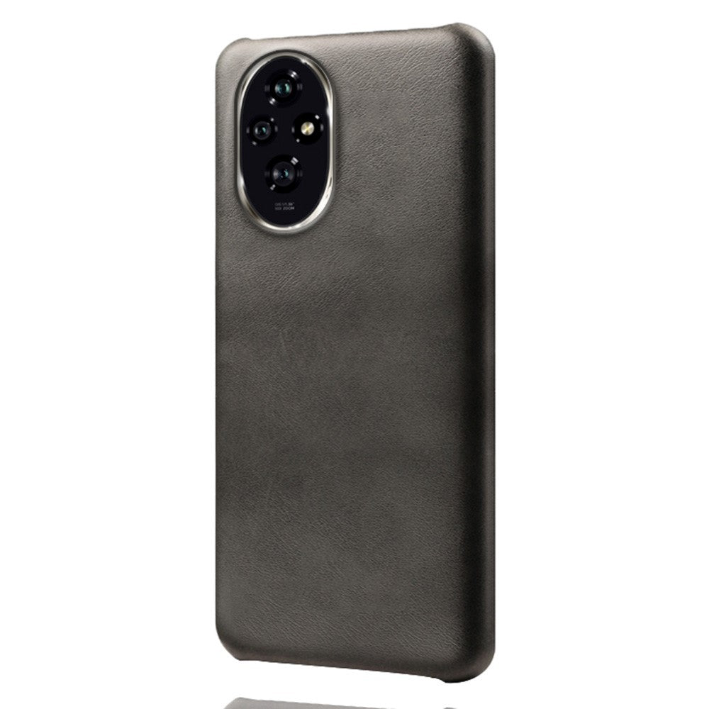 For Honor 200 5G Case Calf Texture PU Leather Hard PC Protective Phone Cover