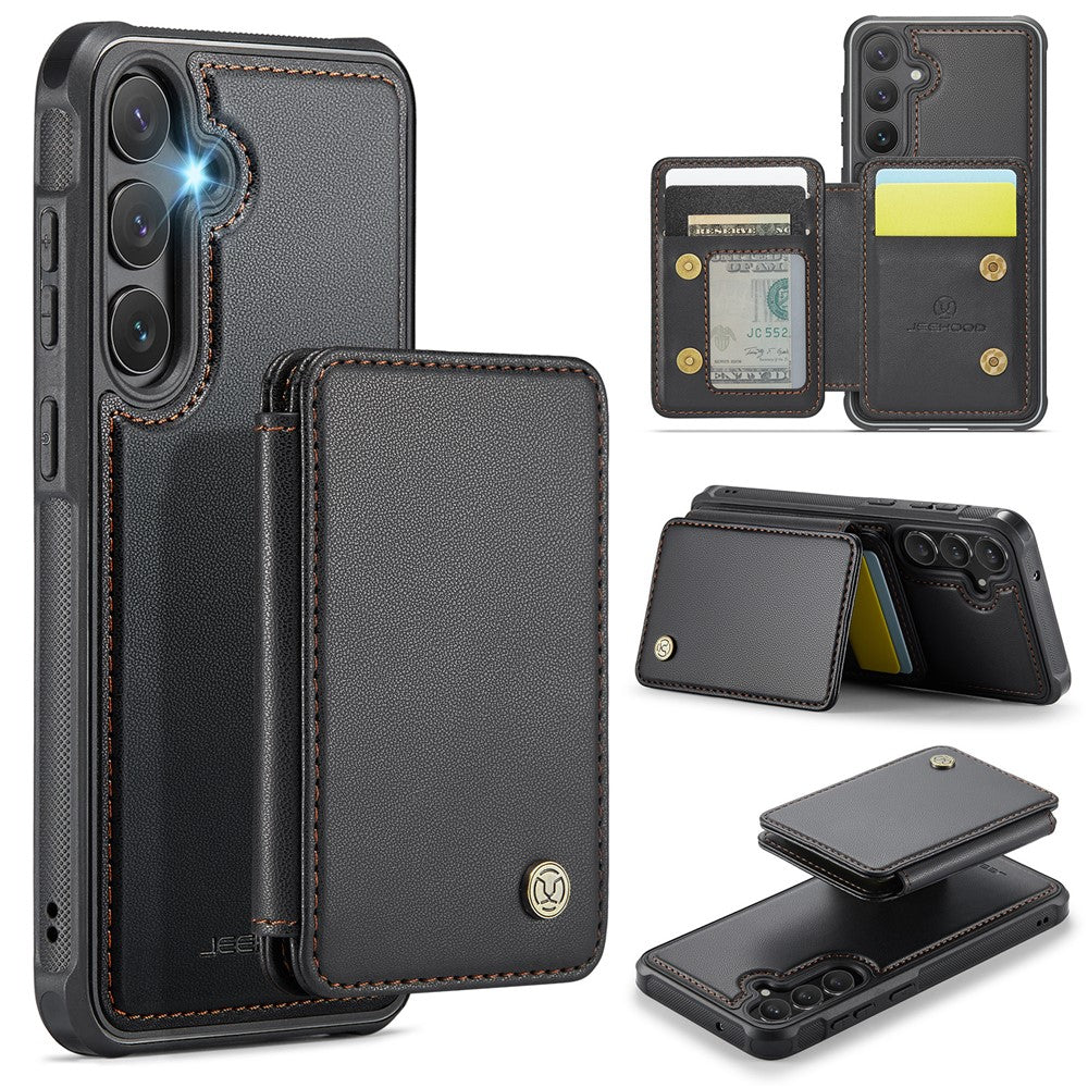 Galaxy S23 FE Leder-Handyhülle – Mit abnehmbarer magnetische Kartentasche