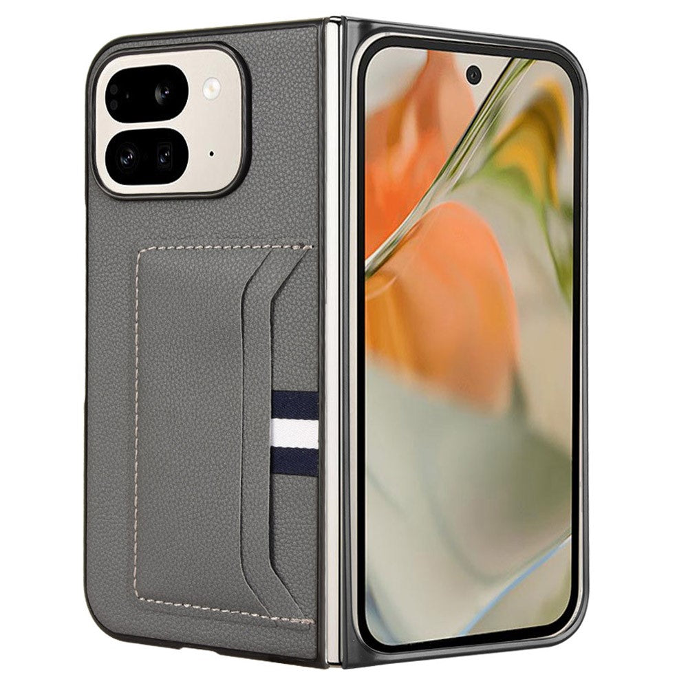Pixel 9 Pro Fold 5G Schutzhülle – Mit Kartenhalter & Litschi-Lederstruktur