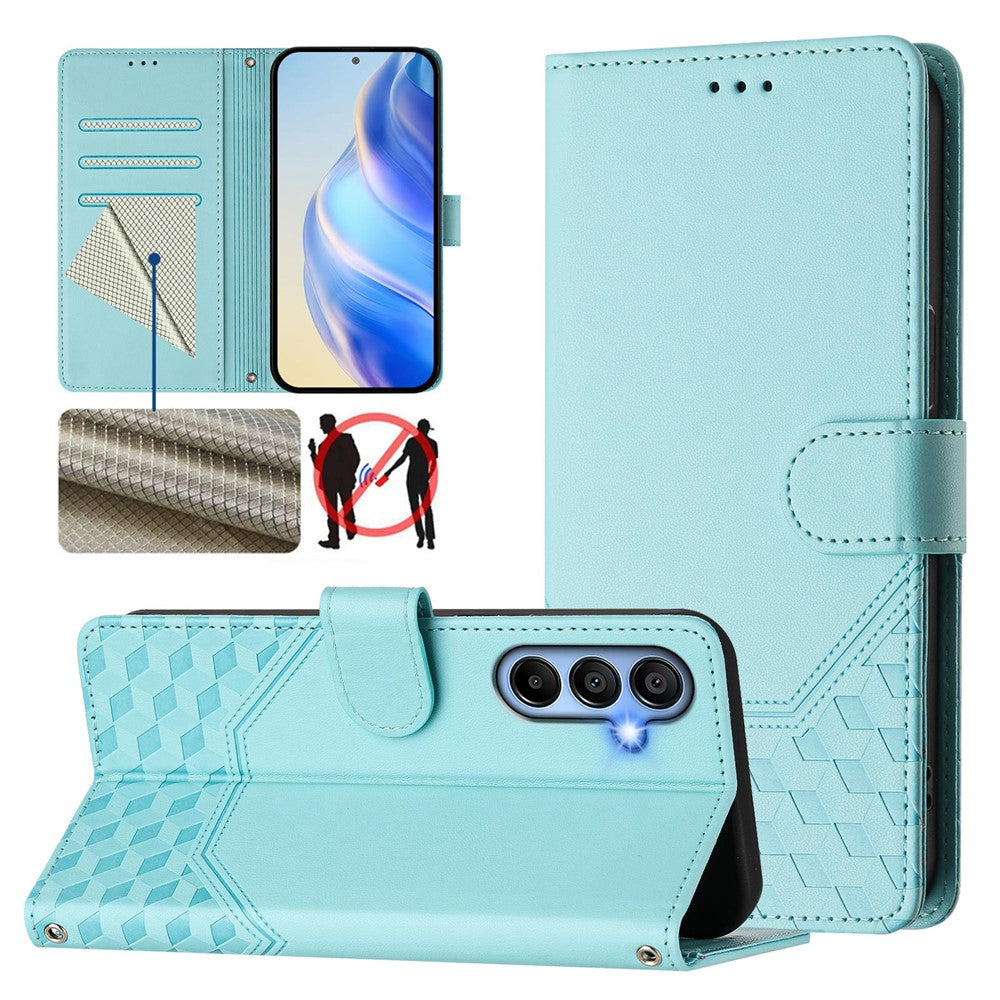 Galaxy A16 5G/4G Lederhülle mit Riemen & RFID-Schutz
