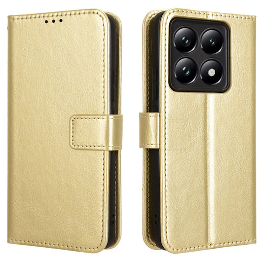 Xiaomi 14T Pro Handyhülle – Crazy Horse Textur PU-Leder-Telefon-Geldbörsen-Abdeckung